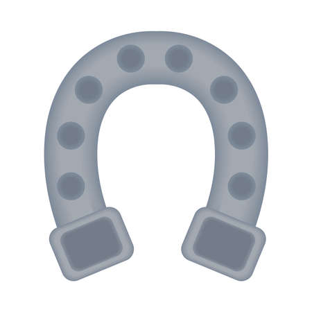 horseshoe retro iconのイラスト素材