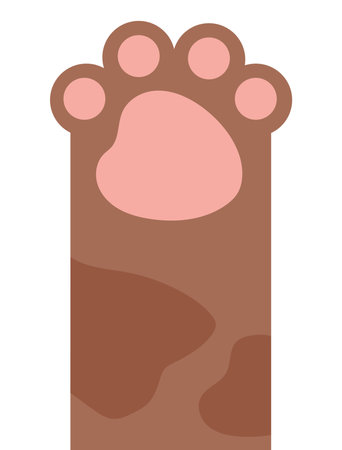 animal paw cartoonのイラスト素材