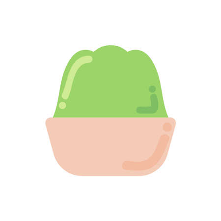 jelly in bowlのイラスト素材