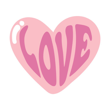 love letter in heartのイラスト素材