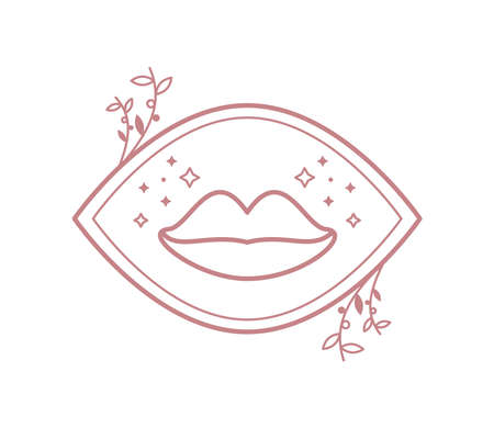 female lips beautyのイラスト素材