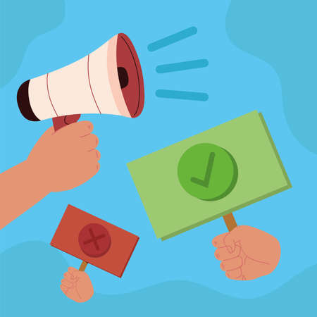 democracy election and chooseのイラスト素材