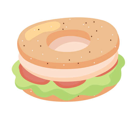 sandwich breakfast iconのイラスト素材