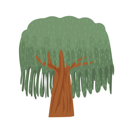 greenery tree iconのイラスト素材
