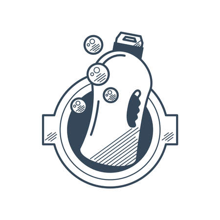 laundry detergent bottleのイラスト素材