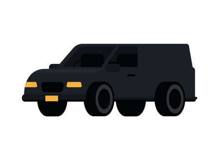 SUV car transportのイラスト素材