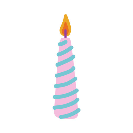 birthday candle decorationのイラスト素材