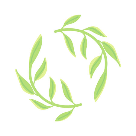 organic nature labelのイラスト素材