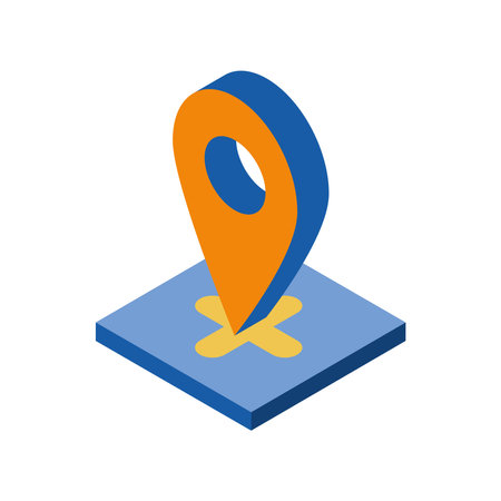 location pin iconのイラスト素材