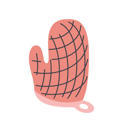 oven glove kitchen iconのイラスト素材