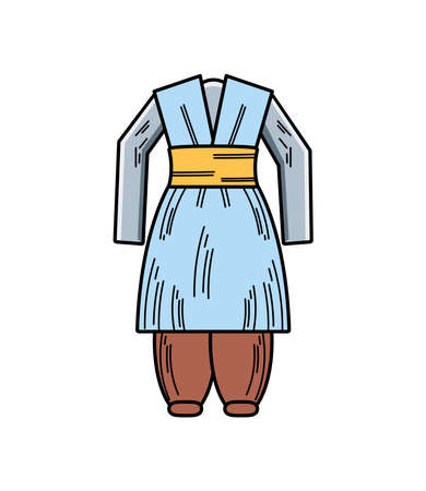 korean costume for maleのイラスト素材