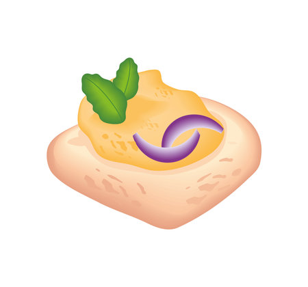 appetizer flat iconのイラスト素材