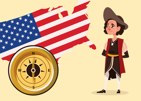 columbus day, relatedのイラスト素材