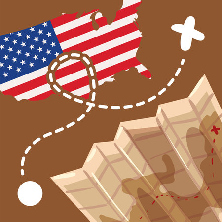 happy columbus day celebrationのイラスト素材