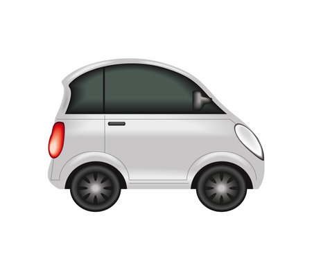 compact car mockupのイラスト素材