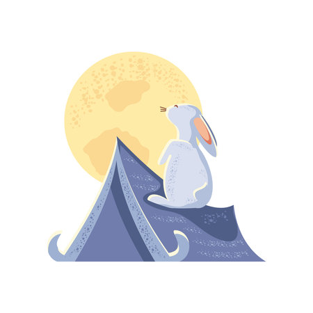 mid autumn festival, themeのイラスト素材