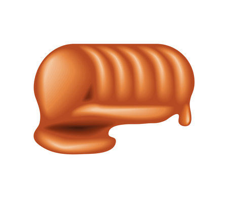 melted caramel iconのイラスト素材