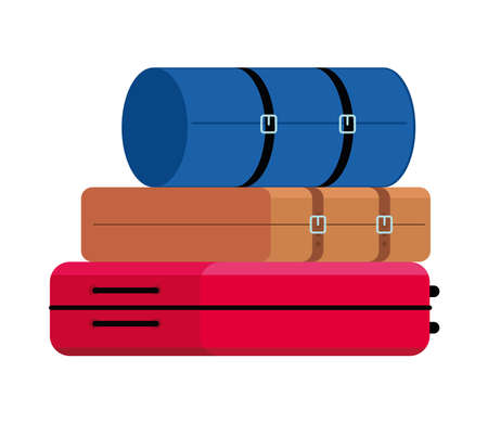 stack of baggageのイラスト素材