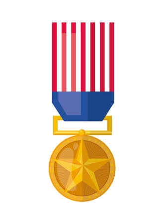 us flag medalのイラスト素材