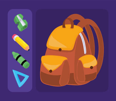 back to school, iconsのイラスト素材