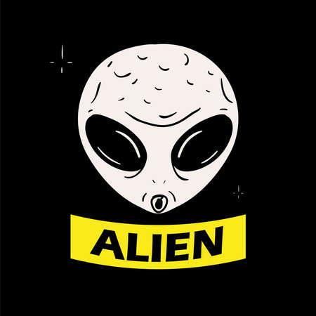 alien space retroのイラスト素材