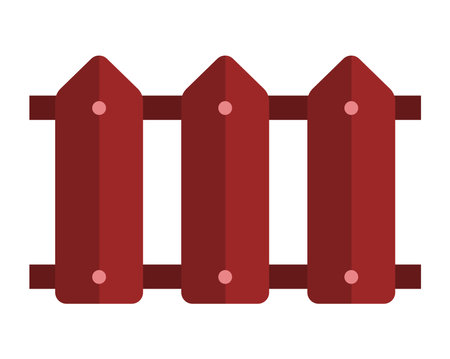 wooden fence iconのイラスト素材