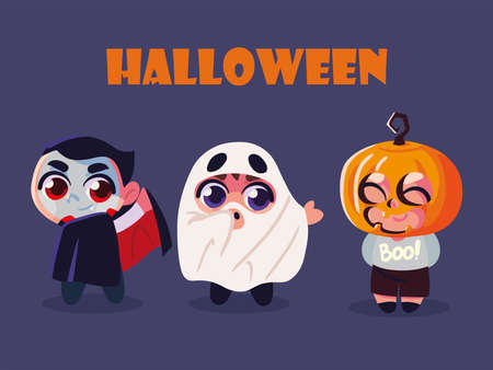 happy halloween posterのイラスト素材