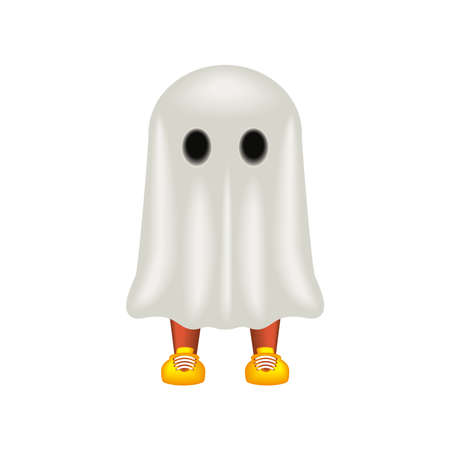 halloween ghost characterのイラスト素材