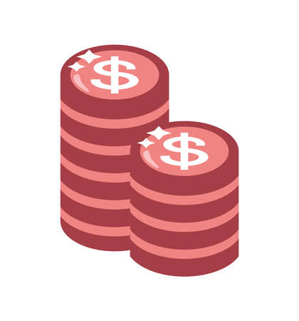 pile of coinsのイラスト素材