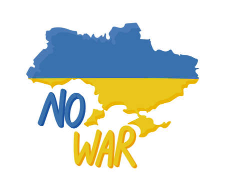Ukraine no war, mapのイラスト素材