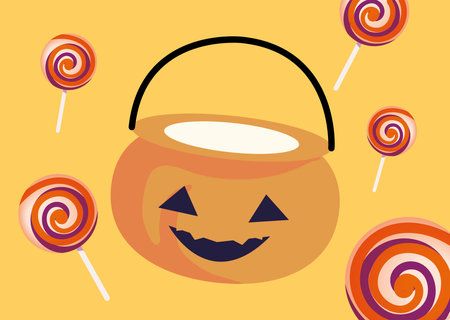 halloween pumpkin cartoonのイラスト素材