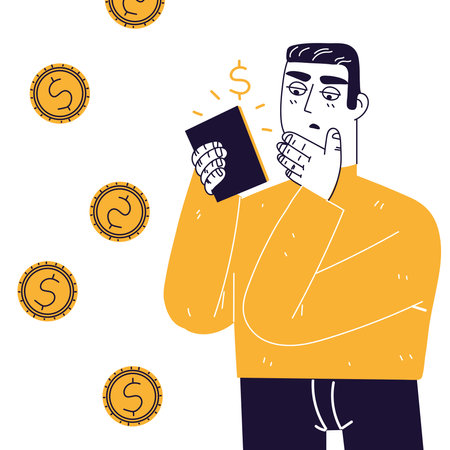 businessman with moneyのイラスト素材