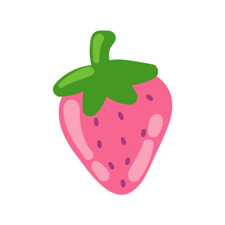 strawberry healthy foodのイラスト素材