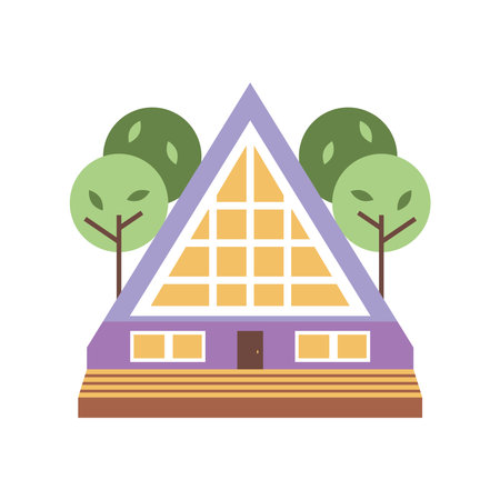 house triangle shapeのイラスト素材