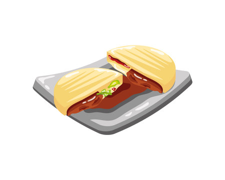 enchilada mexican foodのイラスト素材