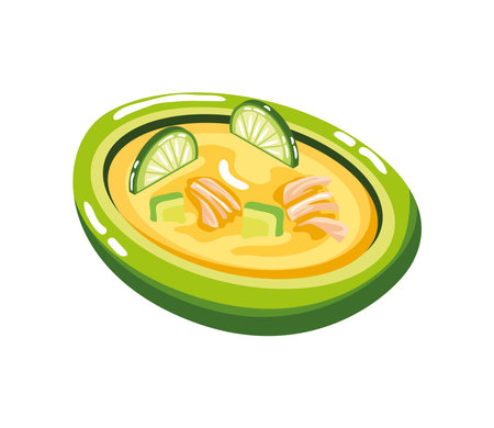 soup mexican foodのイラスト素材