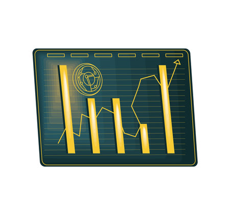 cryptocurrency business financialのイラスト素材