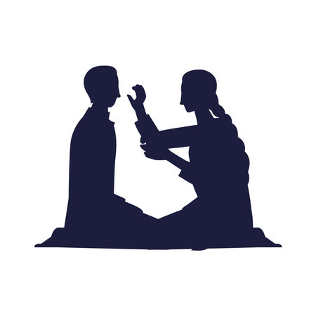 Bhai Dooj sister and brotherのイラスト素材