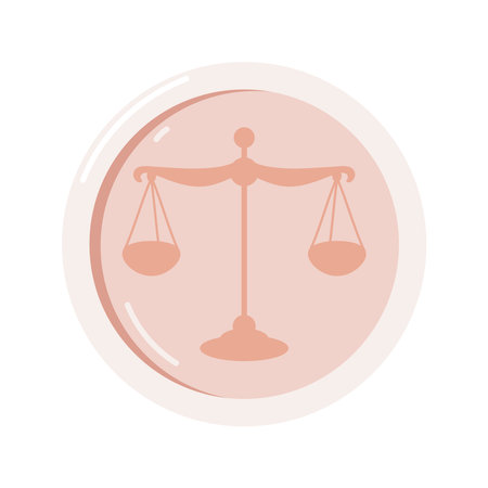 justice scale bannerのイラスト素材