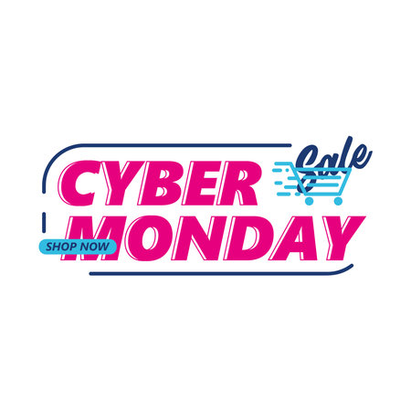 cyber monday sale offerのイラスト素材