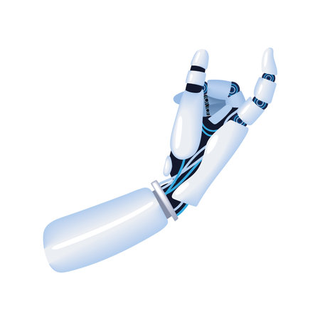 robot hand AIのイラスト素材