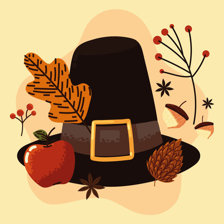 Thanksgiving festive celebrationのイラスト素材