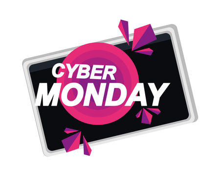 cyber monday conceptのイラスト素材
