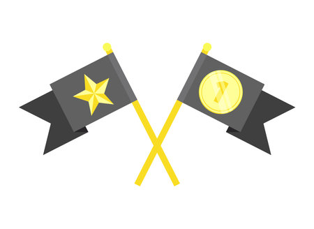 flags and prizeのイラスト素材