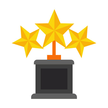 stars trophy prizeのイラスト素材