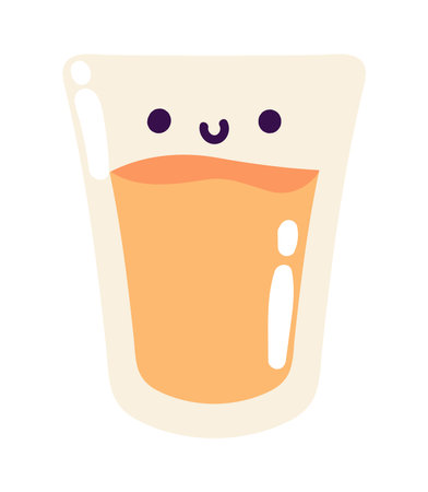 juice kawaii breakfastのイラスト素材