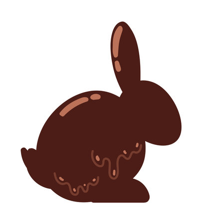 rabbit of chocolate cocoaのイラスト素材