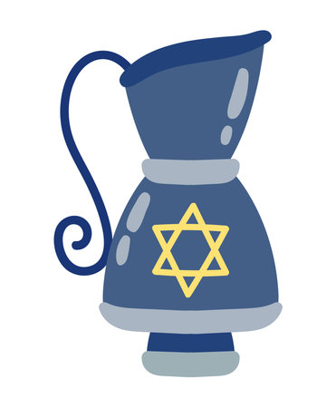vase with star jewishのイラスト素材