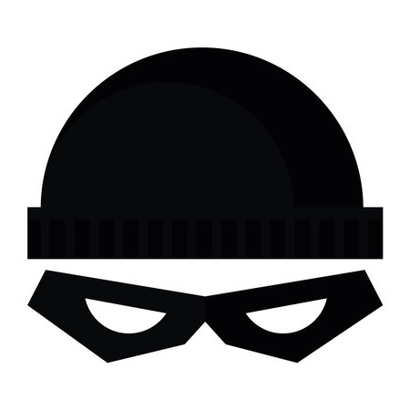 hacker character faceのイラスト素材