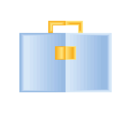 business briefecase paper artのイラスト素材